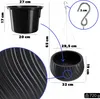 KADAX Vaso da fiori sospeso per balcone terrazzo, grigio, Anteprima dell’immagine prodotto 3