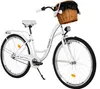 Milord Komfort Stadtfahrrad Fahrrad mit Weidenkorb Produktbild-Vorschau 1