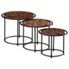 The Living Store Satztische 3 Stk. Recyceltes Massivholz Produktbild-Vorschau 3