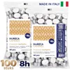 HORECA CANDLES Theelichtjes 100 Stuks Wit - 8 Uur Productafbeelding-voorbeeld 1