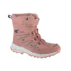 A single pink winter boot for children, shown from the side against a white background. Podgląd zdjęcia produktu
