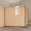 vidaXL 4dílný paraván, béžový, 698 x 180 cm, látka Náhled obrázku produktu 2