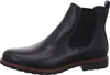 A black leather Chelsea boot is shown against a white background. Produktbild-Vorschau