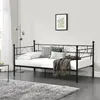 Łóżko metalowe 'Granada' 90x200 cm stalowe czarne Podgląd zdjęcia produktu 1