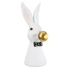 Gilde Figur, Hase, "Magnus", gepunktet, Kunstharz, weiß, VE Produktbild-Vorschau 1