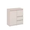 KOMTO Kommode mit 2 Türen und 2 Schubladen – Komodenschrank Produktbild-Vorschau 1
