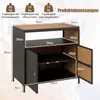 KOMFOTTEU Gartenschrank aus Rattan, Aufbewahrungsschrank Produktbild-Vorschau 7