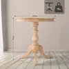 Okrągły stolik boczny 70 cm - drewniany stolik kawowy - Podgląd zdjęcia produktu 3
