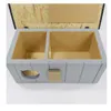 QLS Casetta per gatti in legno 86x47x37cm con anticamera Anteprima dell’immagine prodotto 9