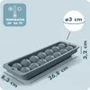 Blumtal Eiswürfelformen Silikon 3er Set - 14er Produktbild-Vorschau 4