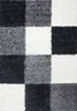 Teppich Wohnzimmer Hochflor Schwarz 160x230 Rechteck Produktbild-Vorschau 3