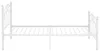 vidaXL Bett Weiß Metall 90x200 cm Produktbild-Vorschau 3