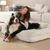Ortopedická psí pelíšek, béžová barva, rozměry 114x89x20 Náhled obrázku produktu 8