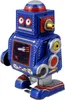 Roboter kleiner Weltraum Roboter blau Blechroboter Produktbild-Vorschau 2