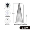 Smart LED Weihnachtsbaum Lichterkette mit Stern Spitze RGB Produktbild-Vorschau 2