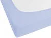 A close-up view of a light blue fitted sheet corner. Náhľad obrázku produktu