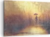 Bild auf Leinwand - Leinwandbild - Frau Regen - 100x70cm - Produktbild-Vorschau 1
