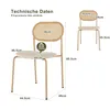 INONEFT Esszimmerstühle 2er Set, Freizeitstuhl mit vier Produktbild-Vorschau 6
