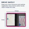 kwmobile Fahrzeugschein Hülle mit Kartenfächern - Neopren Produktbild-Vorschau 4