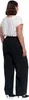 Elegante Damenhose mit hoher Taille aus Leinen Weit und Produktbild-Vorschau 3