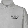 Huuraa Herren Polo Shirt Langeneß verliebt M Sport Grey Bio Produktbild-Vorschau 2