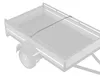 vidaXL Vliegtuigdrager voor aanhanger, zilver, 136-218 cm Productafbeelding-voorbeeld 3