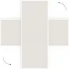 Bacheca in sughero bianco 100x40 cm cornice in legno BIANCA Anteprima dell’immagine prodotto 8