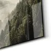 DEQORI Glasbild Echtglas 30x30 cm 'Nebel in den Bergen' Produktbild-Vorschau 5