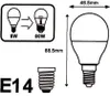 Ampulle LED E14 E14 8W 220V G45 300° - Blanc Chaud 2300K - Produktbild-Vorschau 2