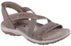 Sandały damskie Skechers SUMMER SPARKLE taupe textile Podgląd zdjęcia produktu 25