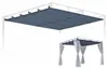 Ersatzdach Flachdach Pergola Firenze 3x3 Meter Grau Produktbild-Vorschau 1