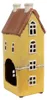 Clayre & Eef theelichthouder Haus, 11x9x25 cm, geelbruin, Productafbeelding-voorbeeld 4