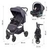 BabyGo Kombikinderwagen Style 3in1 schwarz Produktbild-Vorschau 7