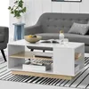 Couchtisch 100x60x46cm mit 2 Ablagen Wohnzimmertisch Produktbild-Vorschau 7