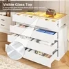 Flieks Sideboard mit Glas & LED-Beleuchtung, 8 Schubladen, Produktbild-Vorschau 8