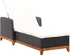 vidaXL Lehátko z polyratanu a masívneho dreva Acacia Black Náhľad obrázku produktu 8