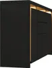 Credenza Fortuna Lai nera lucida con LED, mobile TV, Anteprima dell’immagine prodotto 8