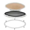A disassembled oval porthole with a screen and a separate mounting ring, shown against a white background. Anteprima dell’immagine prodotto