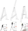 Drabina aluminiowa uniwersalna wysuwana 3x11 HIGHER z opcją Podgląd zdjęcia produktu 8