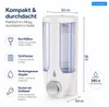 Wand-Seifenspender, mit Fenster, 380 ml Produktbild-Vorschau 12