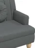 Lavice s polštáři 113 x 64,5 x 75,5 cm textil Tmavě šedá Náhled obrázku produktu 8