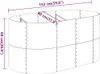 vidaXL Hochbeet Verzinkter Stahl 152x80x68 cm Anthrazit Produktbild-Vorschau 6