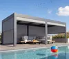 Aluminiowa pergola HWC-L41 z 6-krotną ścianą boczną, Podgląd zdjęcia produktu 9