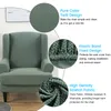 Premium Wingback Stuhlbezug 2-teilige Hohe Dehnung Jacquard Produktbild-Vorschau 7