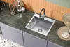 VBChome Lavello in acciaio inox con rubinetteria 50 x 45 cm Anteprima dell’immagine prodotto 12