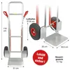 HBH® Sackkarre Alu 200kg Luftreifen TK200ALU04 Aluminium Produktbild-Vorschau 2