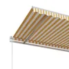 vidaXL Markise Automatisch Einziehbar 400x350 cm Gelb und Produktbild-Vorschau 4