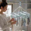 Wäscheständer für Socken 32-teilig – Faltbarer Wäschehänger mit Klammern für Kleidung Náhľad obrázku produktu