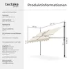tectake® Klemmmarkise mit Handkurbel einfache Montage Produktbild-Vorschau 5