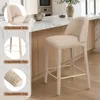 Lot de 2 tabourets de bar Duhome en bouclé et métal, avec Voir les images du produit 8